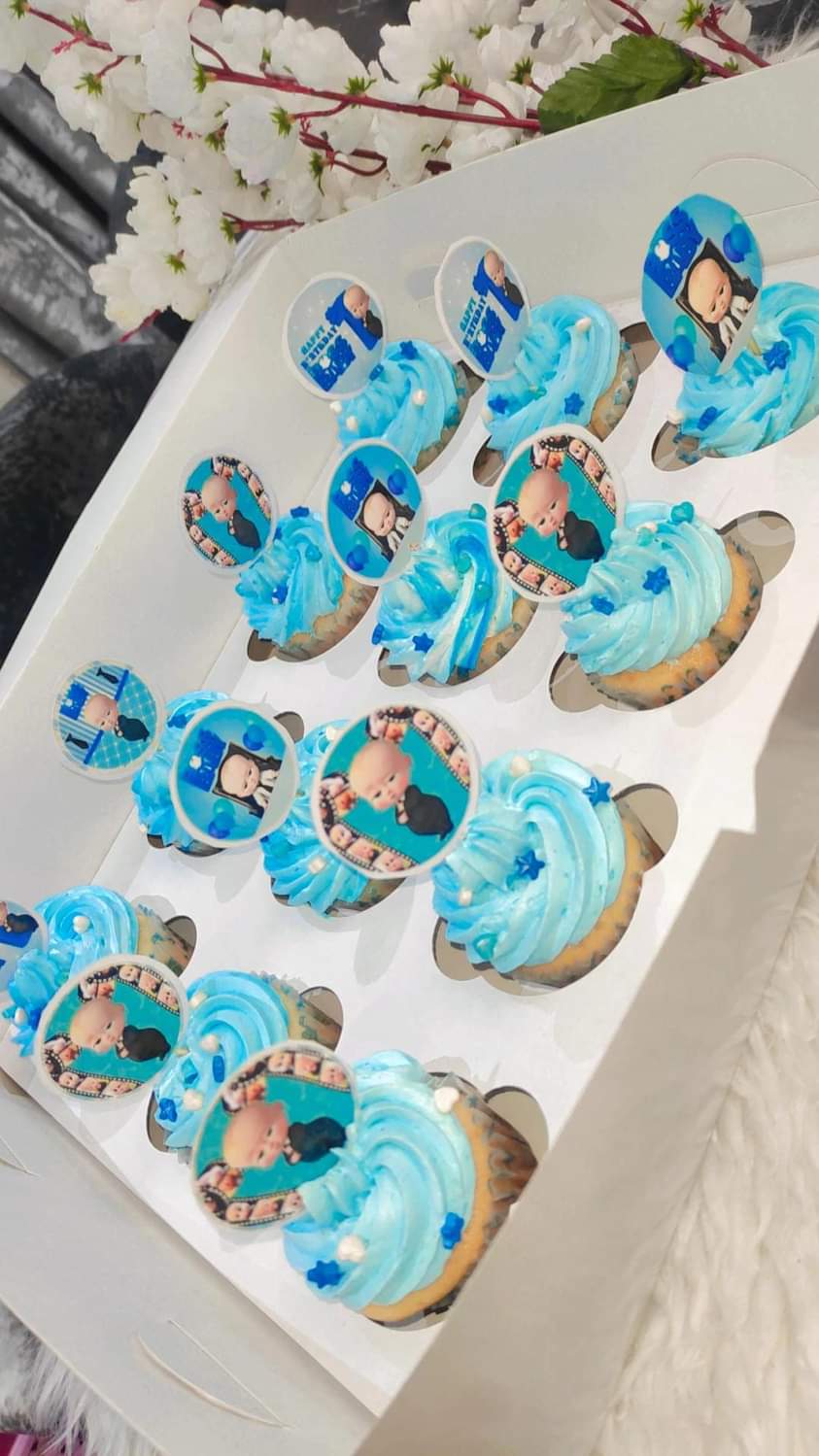 Boss Baby cupcake image 1