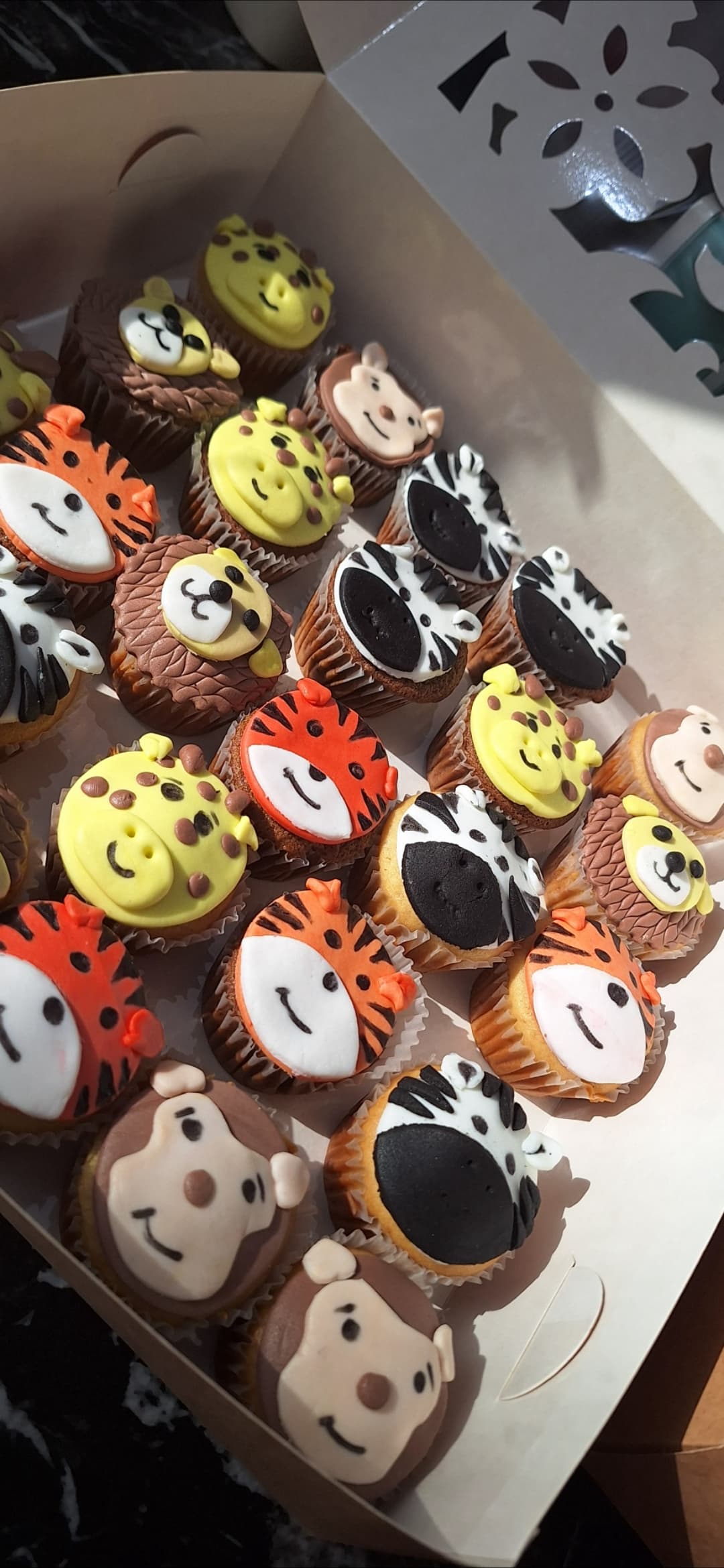 Wild design cupcake image 1