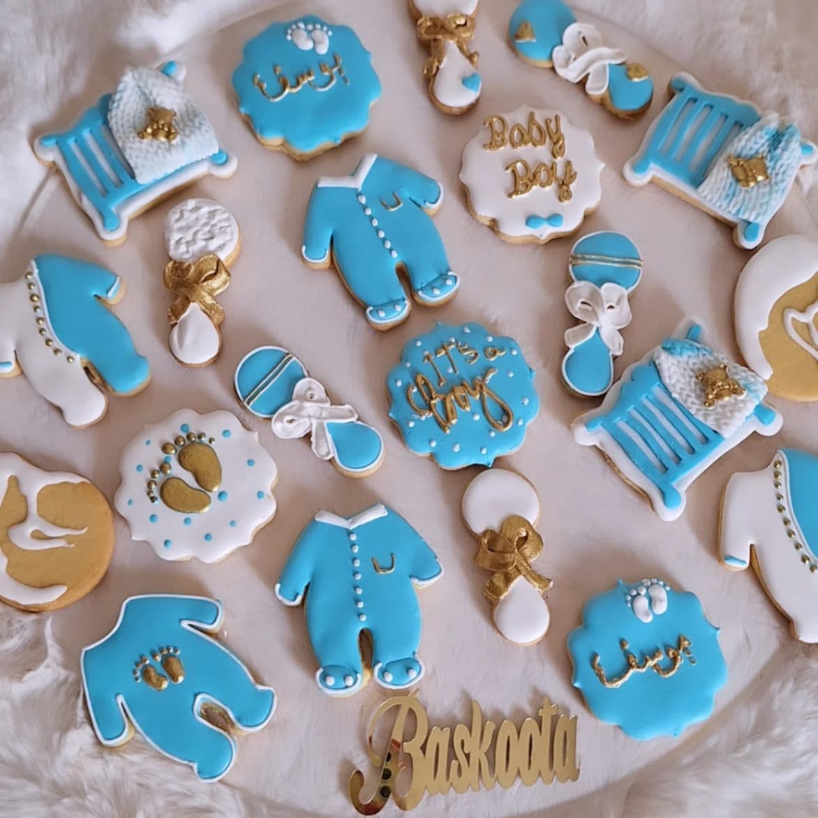 royal icing baby boy image 1
